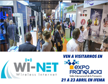 Wi-Net Wireless Internet - WI-NET asistirá  a EXPOFRANQUICIA 2016, la gran cita internacional de la Franquicia en Madrid.
