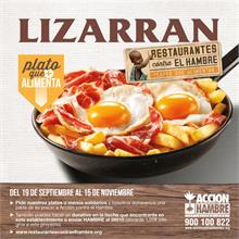 LIZARRAN - #LIZARRAN se convierte en la primera cadena de franquicia de la 7ª edición RESTAURANTES CONTRA EL HAMBRE