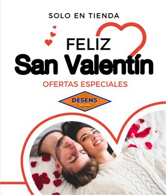 Realiza tus compras de San Valentín en DE5EN5 Realiza tus compras de San Valentín en DE5EN5