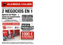 Almeida Viajes fomenta el autoempleo y rebaja 1.000 euros a los nuevos franquiciados Almeida Viajes fomenta el autoempleo y rebaja 1.000 euros a los nuevos franquiciados