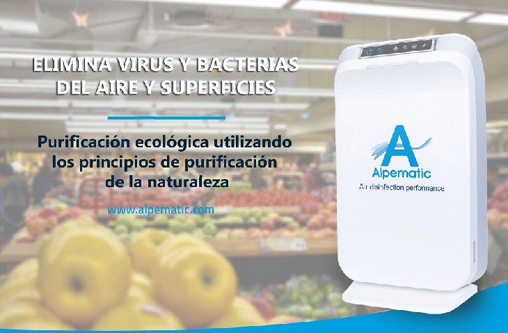 En colaboración con la prestigiosa marca Wellis, Alpematic comercializa el sistema de purificación del aire "AIR DESINFECTION"