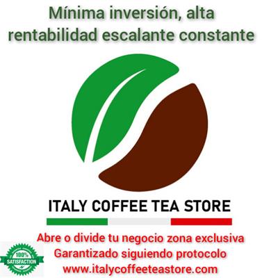 Italy Coffee Tea Store, Promoción negocio sale gratis por recibir robot camarero 