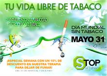 LASER THERAPY STOPaltabaco. -  DIA MUNDIAL SIN TABACO, 31 mayo