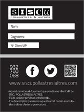 Carnet Siscu VIP, fidelizamos clientes.